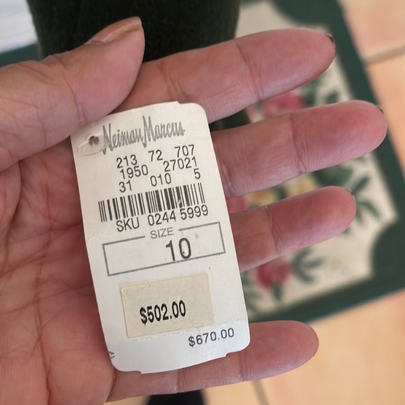 Moschino Hunter green wool ruffle jacket - Picture 7 of 10